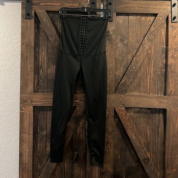 High Waist tummy Compression control Corset Yoga Pants Leggings Large - Picture 9 of 11